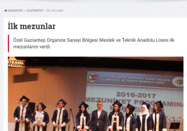 BASIN VE MEDYADA GAOSB MTAL MEZUNİYET TÖRENİ