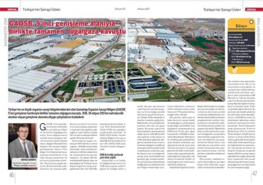 Büyüyen Şehrimizin Büyüyen Sanayisi. Büyük Projelerle Organize Sanayi Bölgemiz.