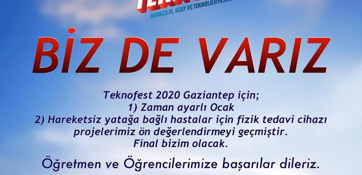 TEKNOFEST 2020 GAZİANTEPTE BİZ DE VARIZ. ‬